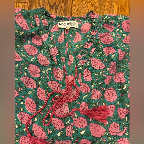 Modern Soul Floral Dress - sz s/m small medium excellent condition - Picture 2 of 2